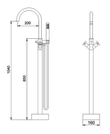 FY082-F Bathtub Faucet